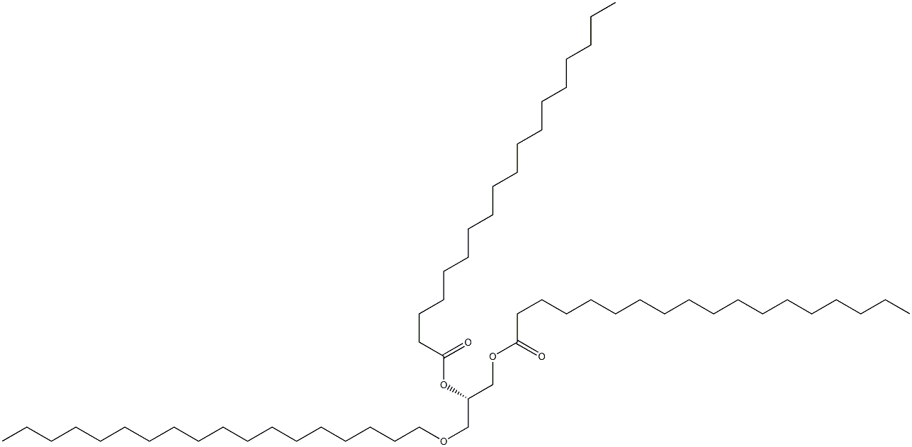 [S,(-)]-1-O,2-O-Distearoyl-3-O-octadecyl-L-glycerol 구조식 이미지