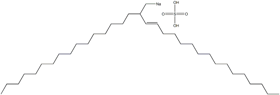 Sulfuric acid 2-hexadecyl-3-octadecenyl=sodium ester salt 구조식 이미지