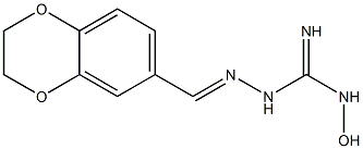 1-[[[(2,3-Dihydro-1,4-benzodioxin)-6-yl]methylene]amino]-3-hydroxyguanidine Structure