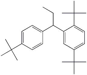 1-(2,5-Di-tert-butylphenyl)-1-(4-tert-butylphenyl)propane Structure