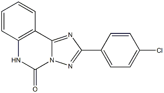 2-(4-Chlorophenyl)[1,2,4]triazolo[1,5-c]quinazolin-5(6H)-one Structure