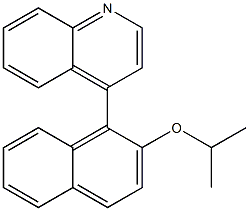 4-[2-(Isopropyloxy)-1-naphtyl]quinoline Structure