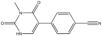 3-Methyl-5-(4-cyanophenyl)uracil 구조식 이미지