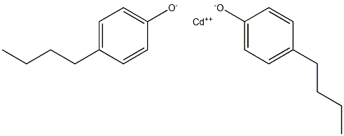 Cadmium bis(4-butylphenolate) 구조식 이미지