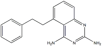 2,4-Diamino-5-(2-phenylethyl)-quinazoline 구조식 이미지