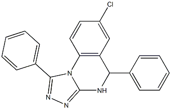7-Chloro-4,5-dihydro-1,5-diphenyl[1,2,4]triazolo[4,3-a]quinazoline Structure