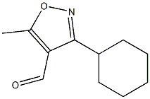3-Cyclohexyl-5-methylisoxazole-4-carbaldehyde 구조식 이미지