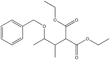 4-Benzyloxy-2-ethoxycarbonyl-3-methylpentanoic acid ethyl ester 구조식 이미지