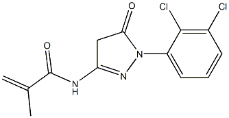 N-[1-(2,3-Dichlorophenyl)-5-oxo-2-pyrazolin-3-yl]methacrylamide 구조식 이미지