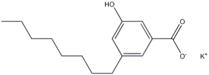 3-Octyl-5-hydroxybenzoic acid potassium salt Structure