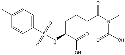 (+)-N-Tosyl-5-(carboxymethylcarbamoyl)-L-norvaline 구조식 이미지