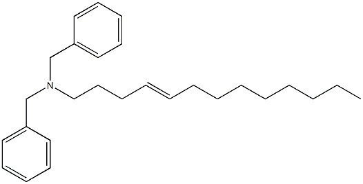 (4-Tridecenyl)dibenzylamine Structure