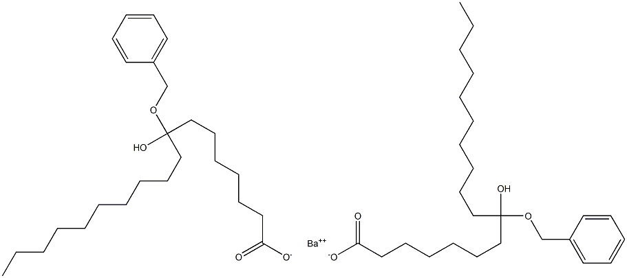 Bis(8-benzyloxy-8-hydroxystearic acid)barium salt 구조식 이미지