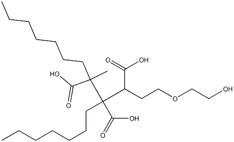 Butane-1,2,3-tricarboxylic acid 1-[2-(2-hydroxyethoxy)ethyl]2,3-diheptyl ester 구조식 이미지