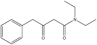 N,N-Diethyl-3-oxo-4-phenylbutanamide 구조식 이미지