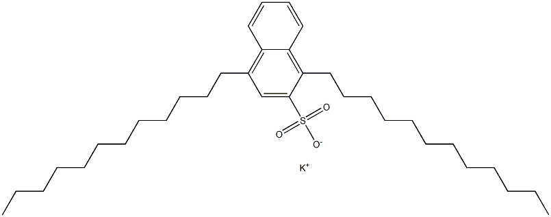 1,4-Didodecyl-2-naphthalenesulfonic acid potassium salt 구조식 이미지