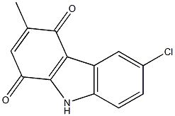 6-Chloro-3-methyl-9H-carbazole-1,4-dione 구조식 이미지