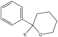 (2-Phenyltetrahydro-2H-pyran)-2-thiolate 구조식 이미지