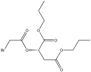[S,(-)]-2-[(Bromoacetyl)oxy]succinic acid dipropyl ester 구조식 이미지