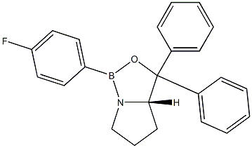 (3aS)-1-(4-Fluorophenyl)-3,3-diphenyltetrahydro-1H,3H-2-oxa-6a-aza-1-borapentalene Structure