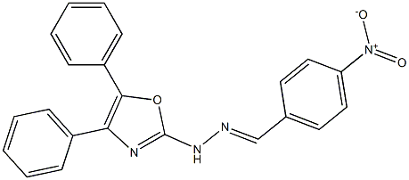 4-Nitrobenzaldehyde (4,5-diphenyloxazol-2-yl)hydrazone Structure