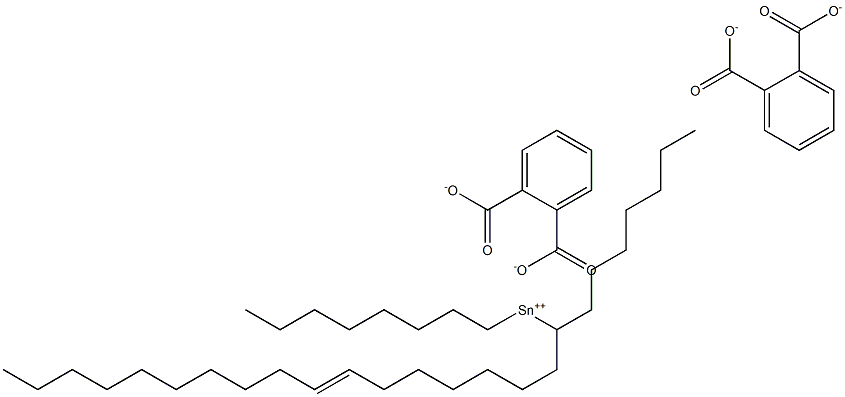 Bis[phthalic acid 1-(7-heptadecenyl)]dioctyltin(IV) salt 구조식 이미지