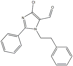 1-(2-Phenylethyl)-4-chloro-2-phenyl-1H-imidazole-5-carbaldehyde Structure