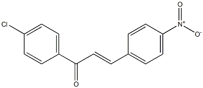 (E)-4'-Chloro-4-nitrochalcone 구조식 이미지