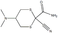 2-Cyano-5-(dimethylamino)-1,3-dithiane-2-carboxamide Structure