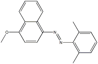 1-[(2,6-Dimethylphenyl)azo]-4-methoxynaphthalene Structure
