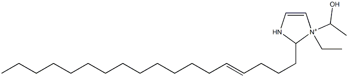 1-Ethyl-1-(1-hydroxyethyl)-2-(4-octadecenyl)-4-imidazoline-1-ium 구조식 이미지