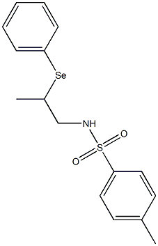 N-[2-(Phenylseleno)propyl]-4-methylbenzenesulfonamide Structure