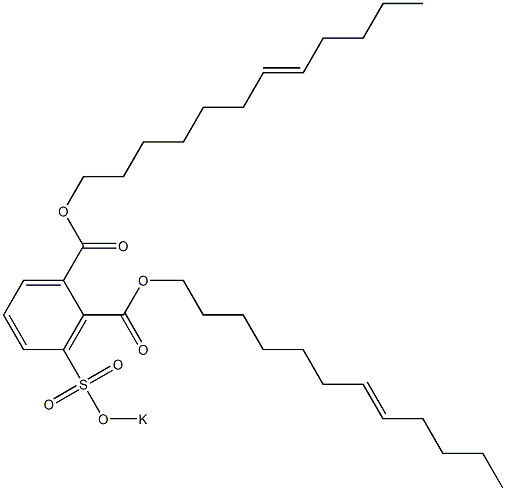 3-(Potassiosulfo)phthalic acid di(7-dodecenyl) ester 구조식 이미지