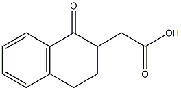 1-Oxotetralin-2-acetic acid 구조식 이미지