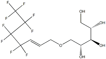 5-O-(4,4,5,5,6,6,7,7,7-Nonafluoro-2-heptenyl)xylitol 구조식 이미지