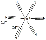 Cadmium hexacyanoferrate(II) 구조식 이미지