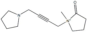 1-[4-(Pyrrolidin-1-yl)-2-butynyl]-1-methyl-2-oxopyrrolidin-1-ium Structure