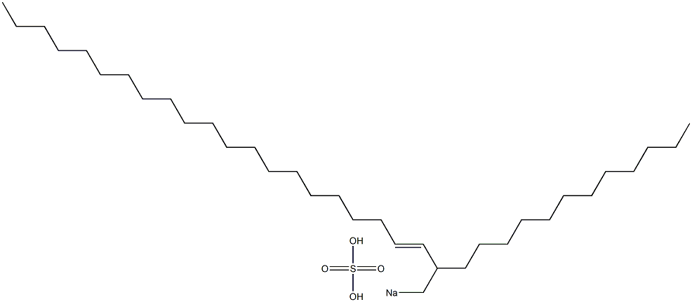 Sulfuric acid 2-dodecyl-3-tricosenyl=sodium ester salt Structure