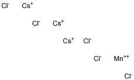 Tricesium manganese pentachloride Structure