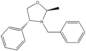 (2S,4R)-2-Methyl-3-benzyl-4-phenyloxazolidine 구조식 이미지