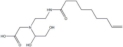 N-(1,2-Dihydroxyethyl)-N-[2-(8-nonenoylamino)ethyl]aminoacetic acid Structure