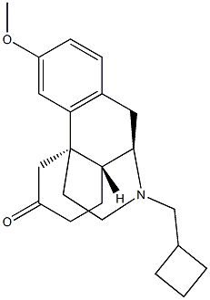 17-Cyclobutylmethyl-3-methoxymorphinan-6-one 구조식 이미지