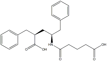 (2S,4S)-2,4-Dibenzyl-6-oxo-5-azadecanedioic acid 구조식 이미지