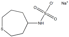 Hexahydrothiepin-4-ylsulfamic acid sodium salt 구조식 이미지