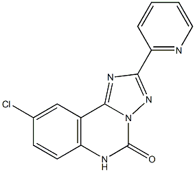 9-Chloro-2-(2-pyridinyl)[1,2,4]triazolo[1,5-c]quinazolin-5(6H)-one 구조식 이미지