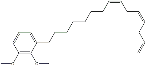 2,3-Dimethoxy-1-[(8Z,11Z)-8,11,14-pentadecatrienyl]benzene Structure