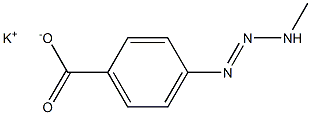 4-(3-Methyl-1-triazeno)benzoic acid potassium salt Structure