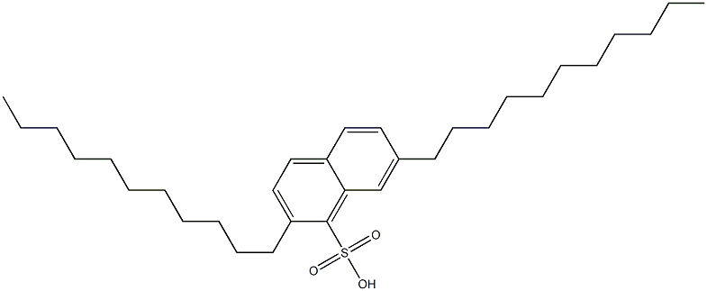 2,7-Diundecyl-1-naphthalenesulfonic acid 구조식 이미지