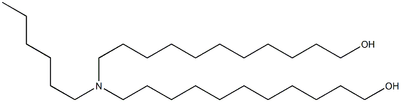 11,11'-(Hexylimino)bis(1-undecanol) Structure