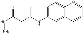 3-(6-Quinolinylamino)butyric acid hydrazide 구조식 이미지